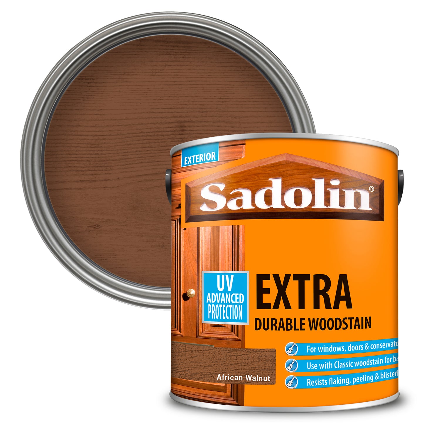 SADOLIN EXTRA DURABLE WOODSTAIN AFRICAN WALNUT