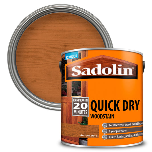 SADOLIN QUICK DRY WOODSTAIN ANTIQUE PINE (WATER-BASED)