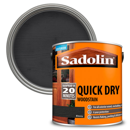 SADOLIN QUICK DRY WOODSTAIN EBONY (WATER-BASED)