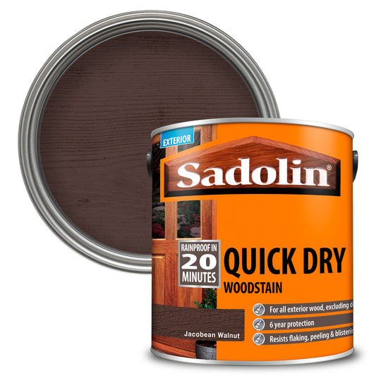 SADOLIN QUICK DRY WOODSTAIN JACOBEAN WALNUT (WATER-BASED)