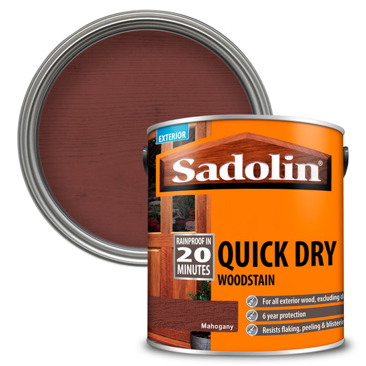 SADOLIN QUICK DRY WOODSTAIN MAHOGANY (WATER-BASED)