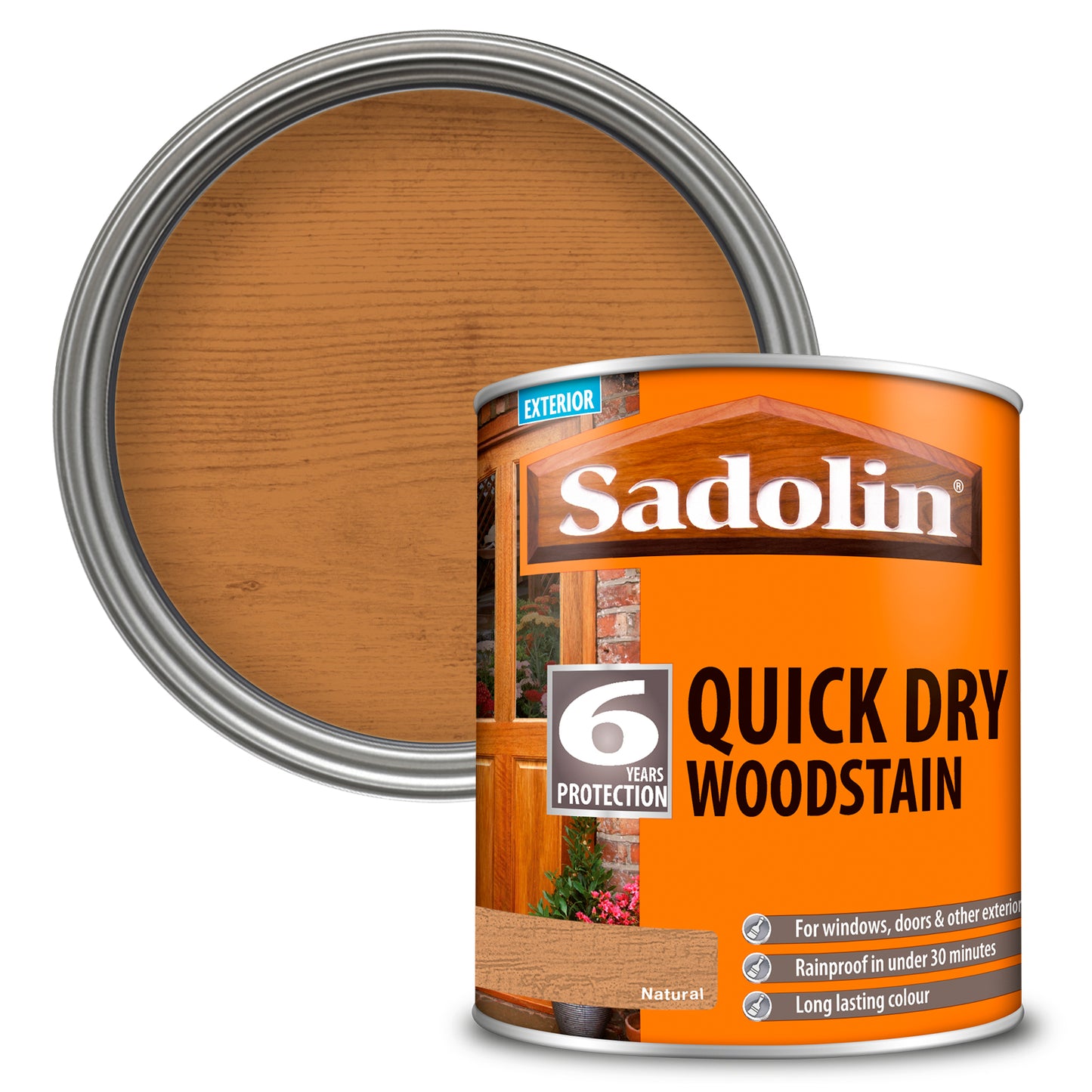 SADOLIN QUICK DRY WOODSTAIN NATURAL (WATER-BASED)