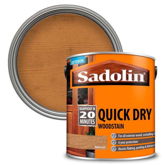 SADOLIN QUICK DRY WOODSTAIN NATURAL (WATER-BASED)