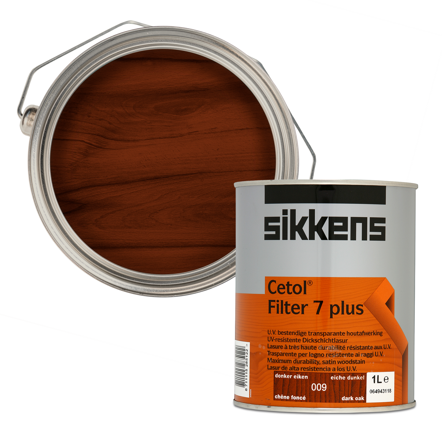 SIKKENS CETOL FILTER 7 PLUS WOODSTAIN DARK OAK (009)