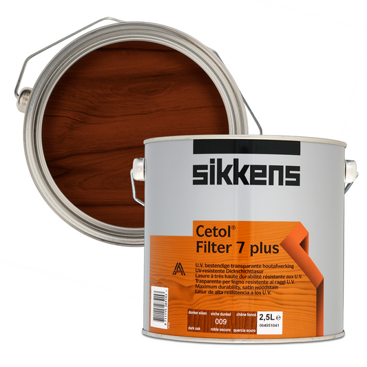 SIKKENS CETOL FILTER 7 PLUS WOODSTAIN DARK OAK (009)