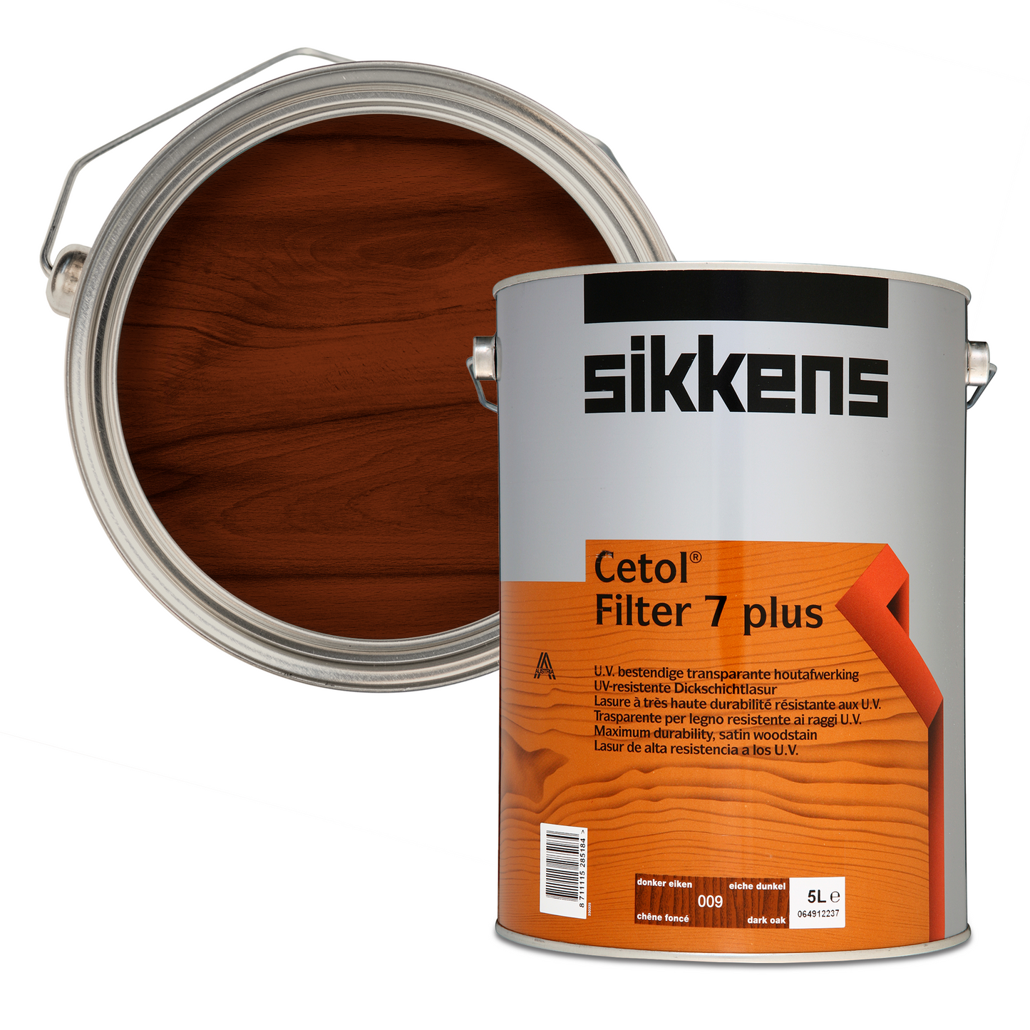 SIKKENS CETOL FILTER 7 PLUS WOODSTAIN DARK OAK (009)