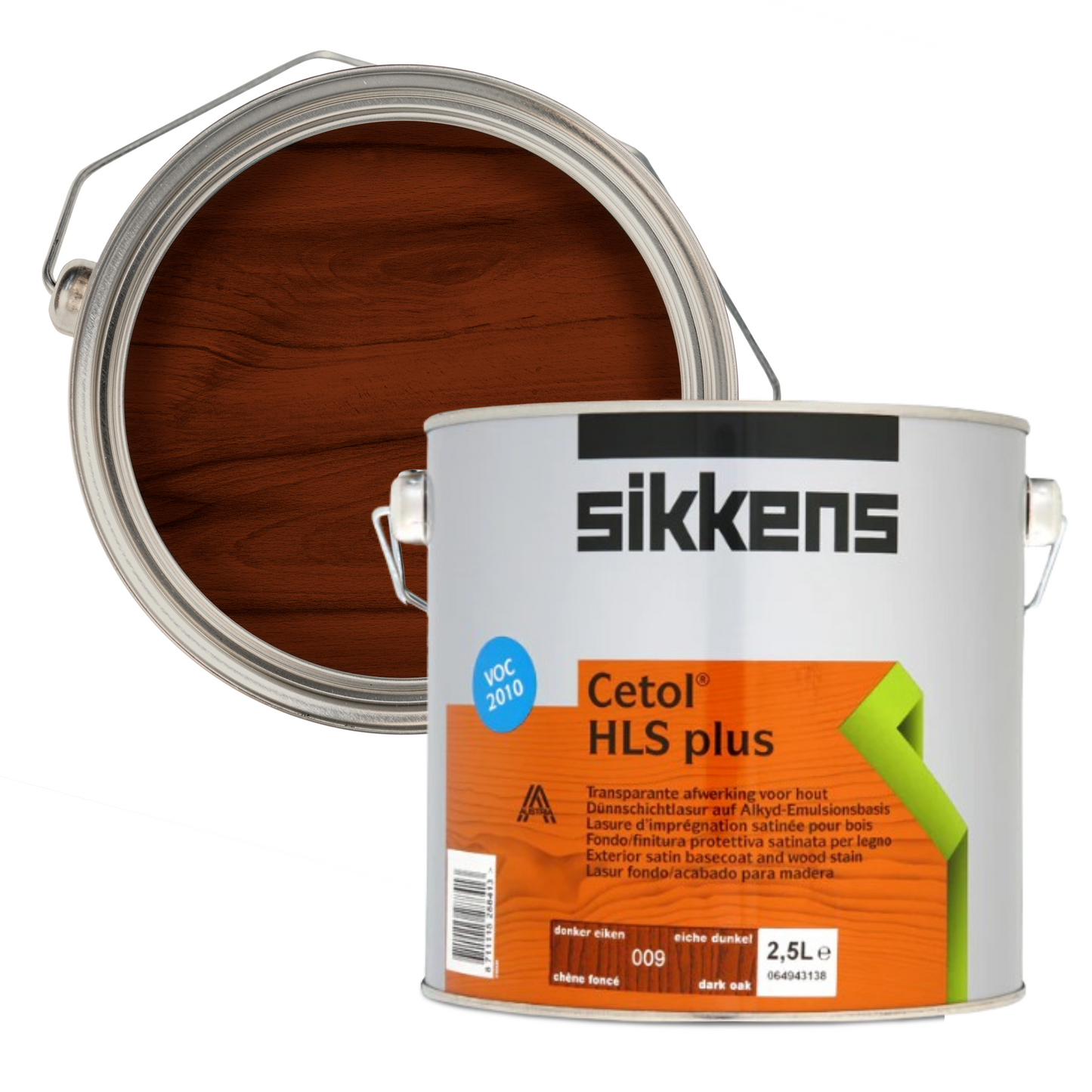 SIKKENS CETOL HLS PLUS WOODSTAIN BASE COAT DARK OAK (009)