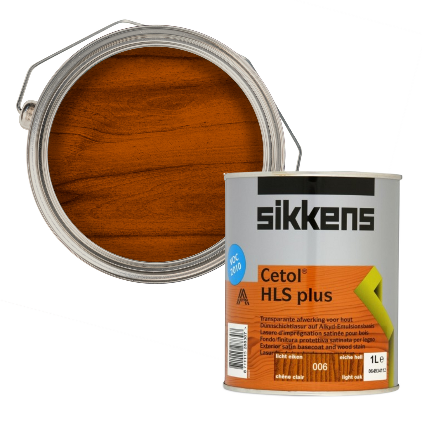 SIKKENS CETOL HLS PLUS WOODSTAIN BASE COAT LIGHT OAK (006)