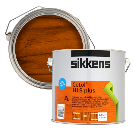 SIKKENS CETOL HLS PLUS WOODSTAIN BASE COAT LIGHT OAK (006)