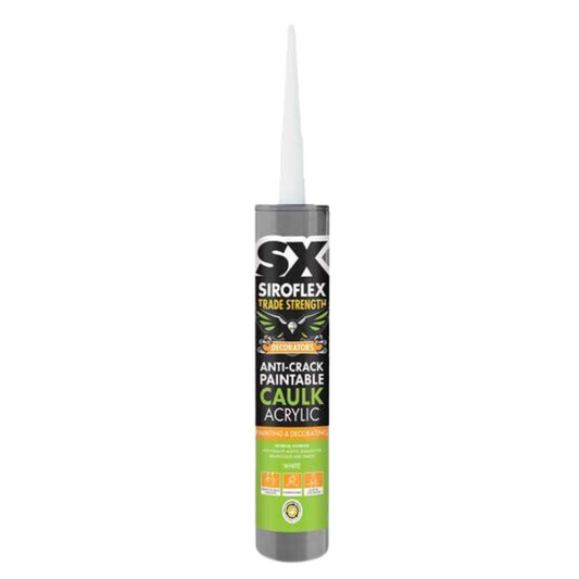 SIROFLEX SX ANTI-CRACK ACRYLIC CAULK WHITE 310ML