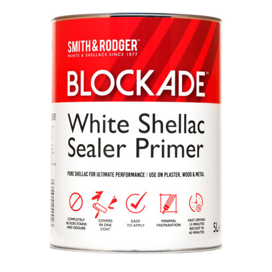 SMITH & RODGER BLOCKADE SHELLAC SEALER PRIMER WHITE