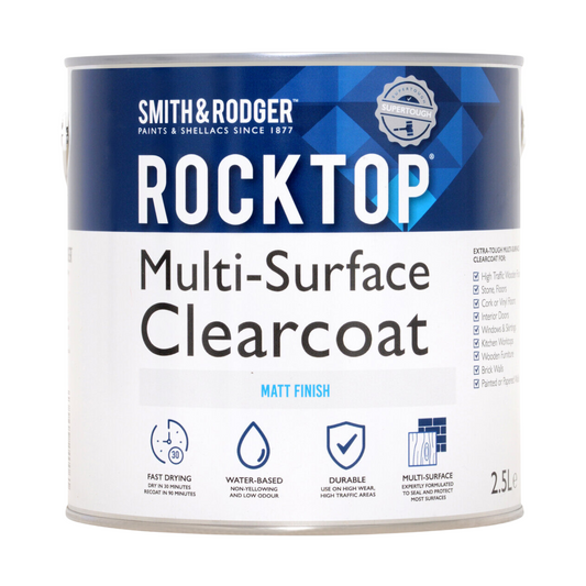 SMITH & RODGER ROCKTOP MULTI-SURFACE VARNISH CLEAR MATT