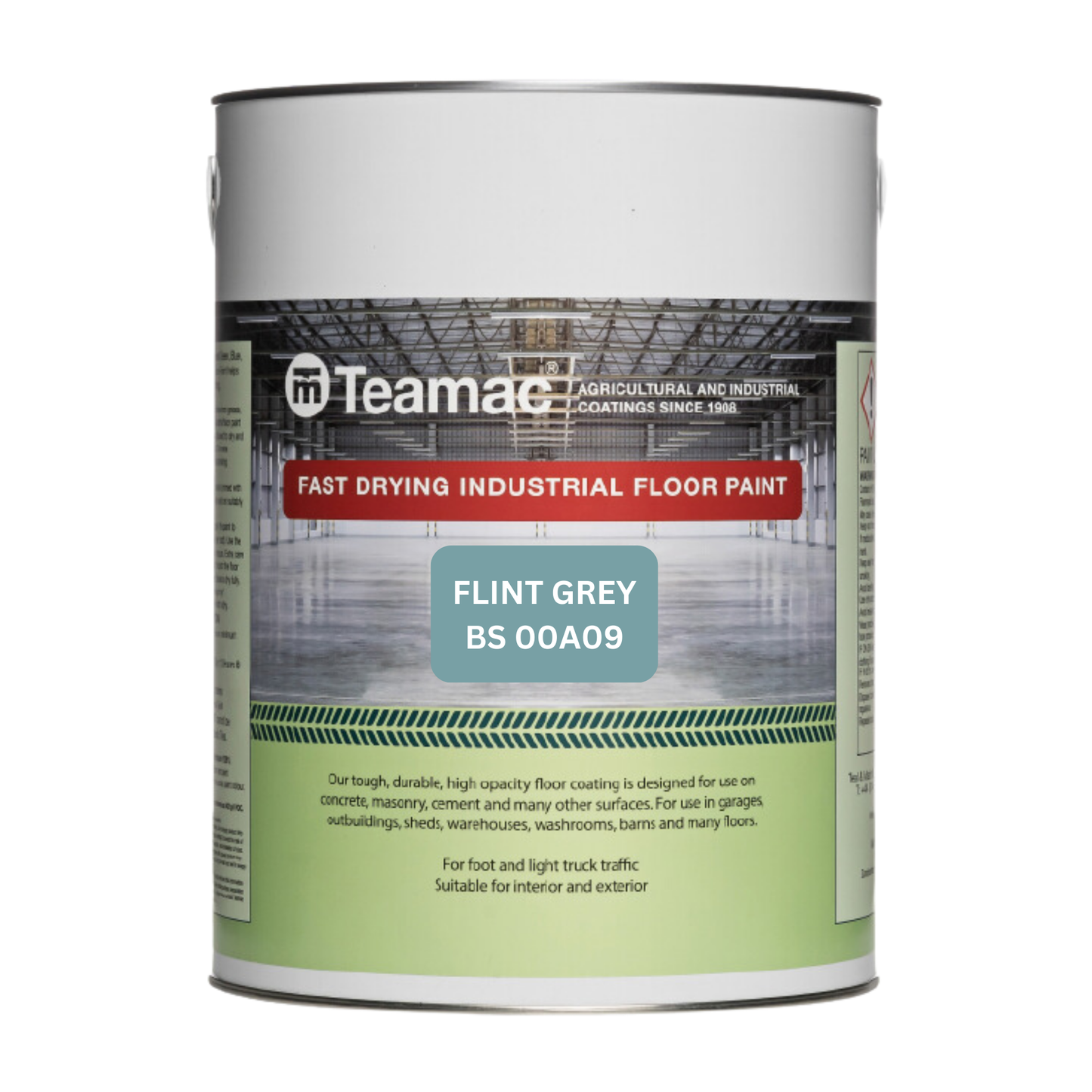 Teamac Fast Drying Industrial Floor Paint - Flint Grey