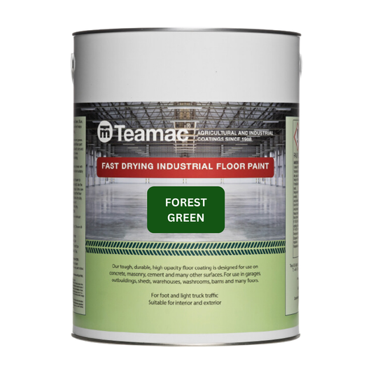 TEAMAC FAST DRYING INDUSTRIAL FLOOR PAINT - FOREST GREEN