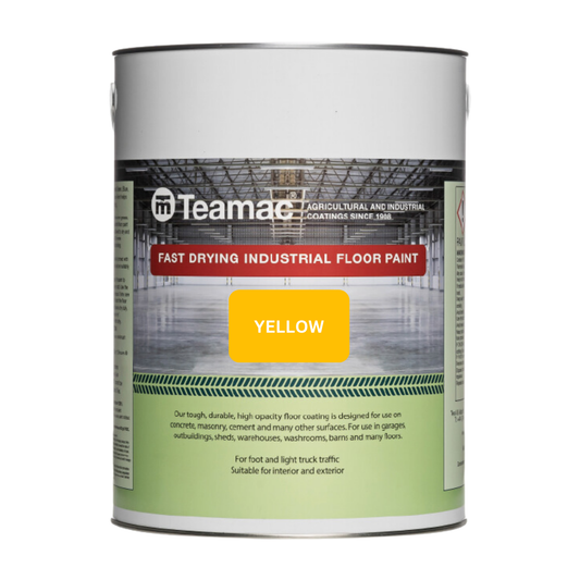 TEAMAC FAST DRYING INDUSTRIAL FLOOR PAINT - YELLOW