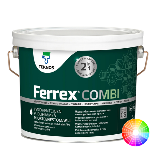 TEKNOS FERREX COMBI ANTI-CORROSIVE PAINT FOR METAL