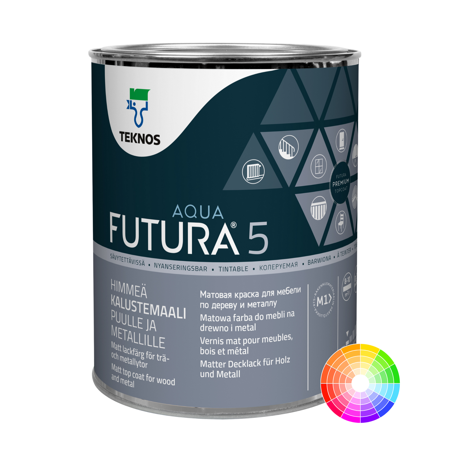 Teknos Futura Aqua 5 Wood and Metal Paint Matt