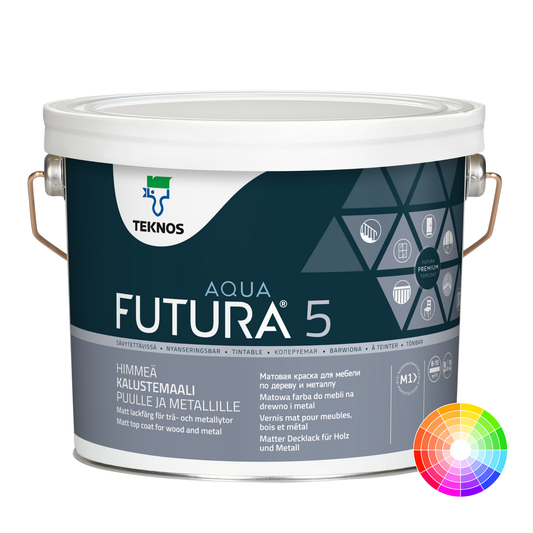 TEKNOS FUTURA AQUA 5 WOOD AND METAL PAINT MATT