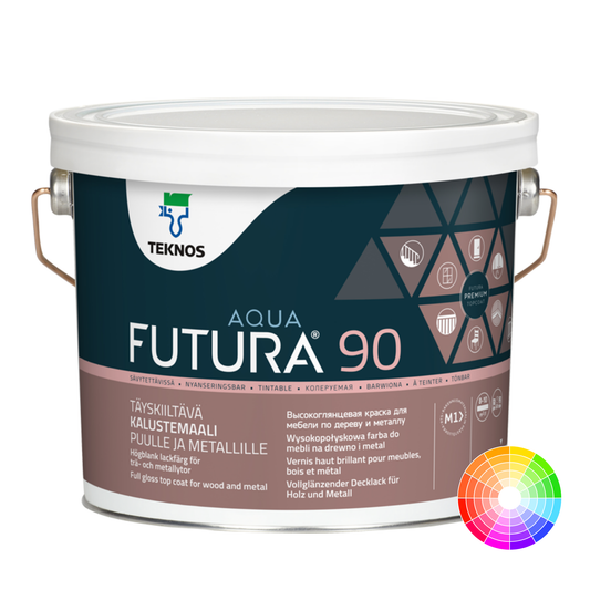 TEKNOS FUTURA AQUA 90 WOOD AND METAL PAINT FULL GLOSS