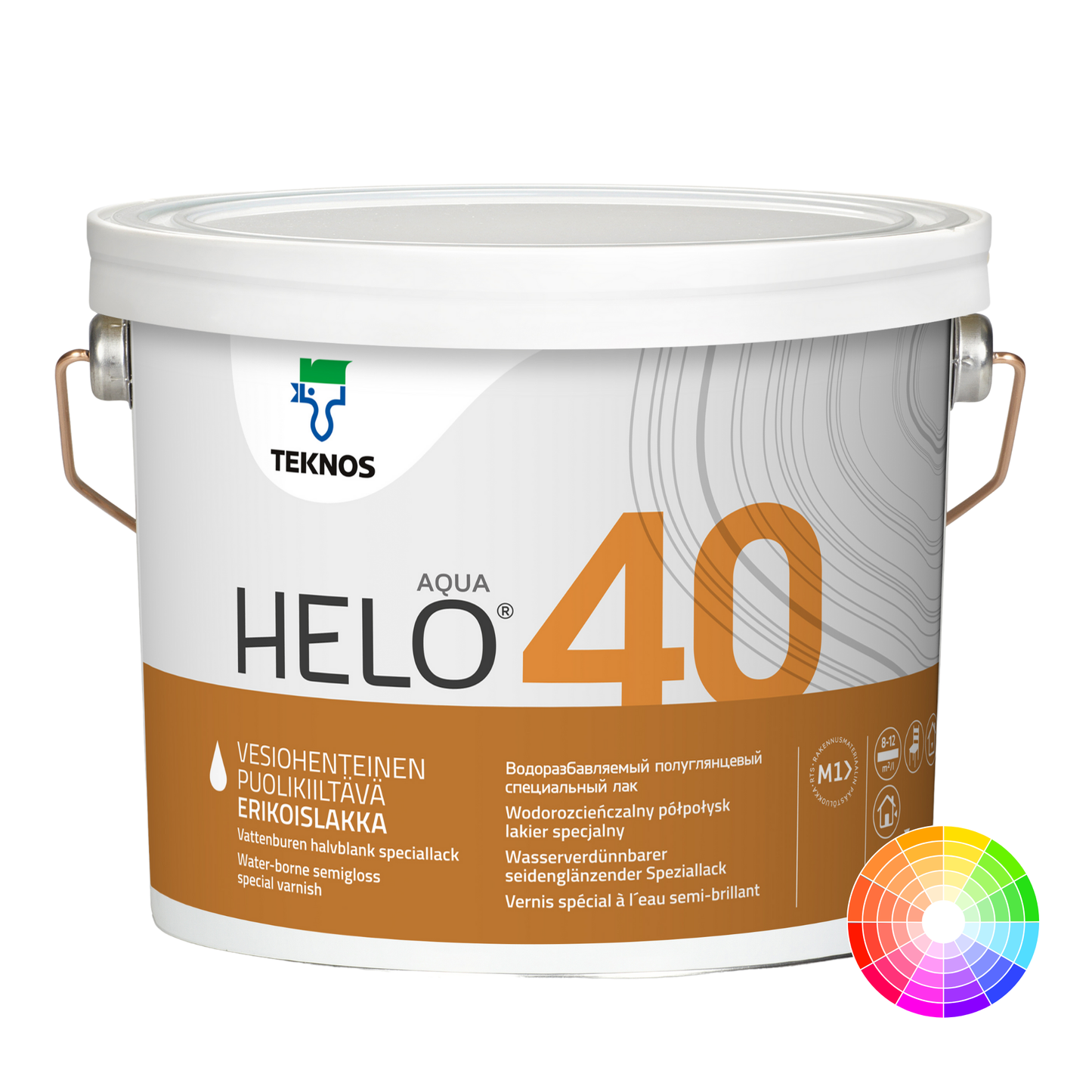 TEKNOS HELO AQUA 40 SEMI-GLOSS VARNISH (TINTABLE)