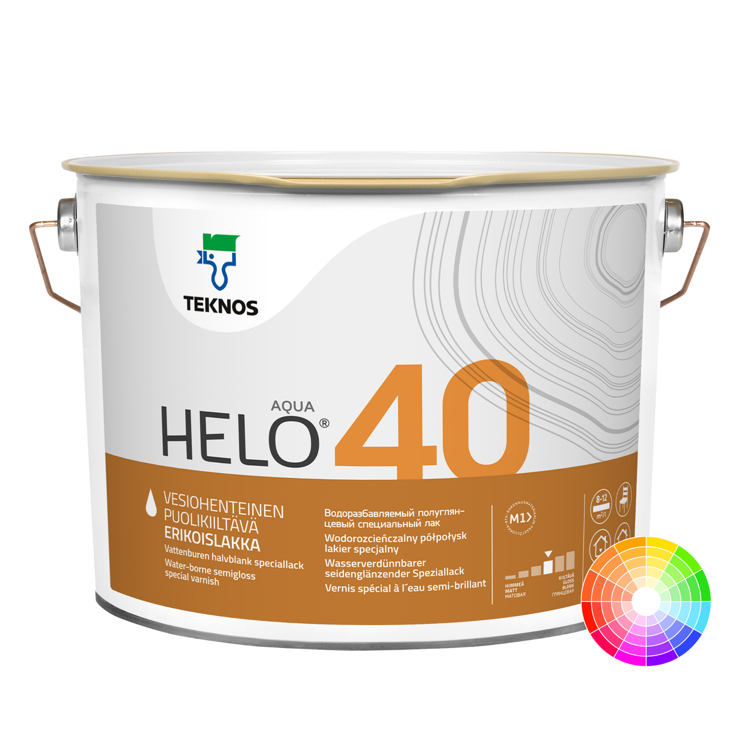 TEKNOS HELO AQUA 40 SEMI-GLOSS VARNISH (TINTABLE)