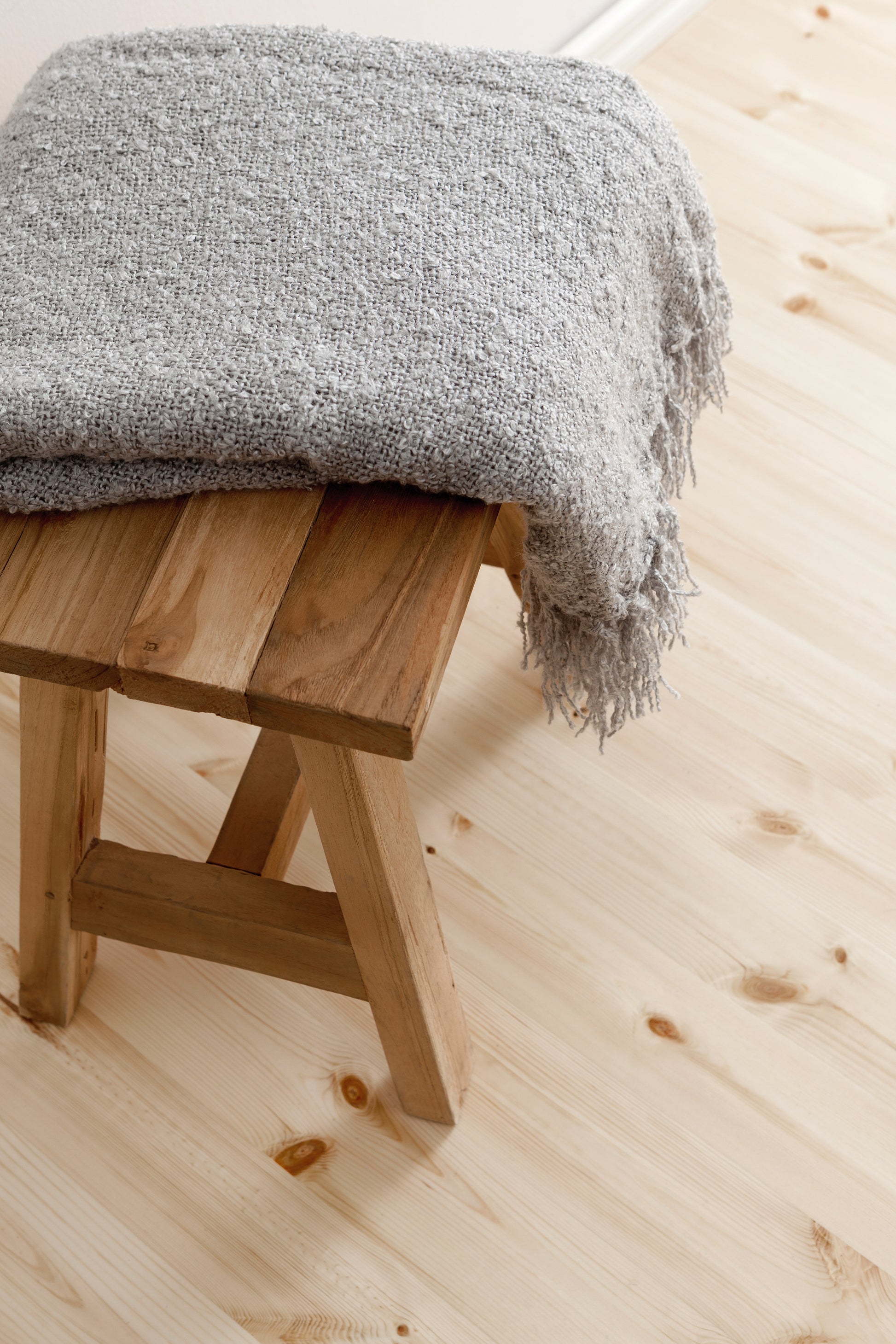 A wooden floor vanished with Teknos Helo Aqua Water-Based Varnish
