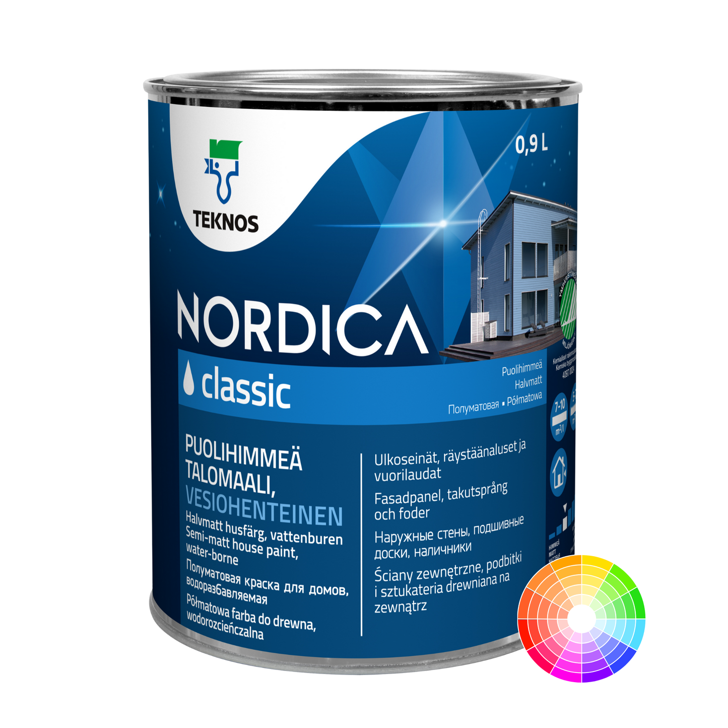 TEKNOS NORDICA CLASSIC EXTERIOR WOOD PAINT (SEMI-MATT)