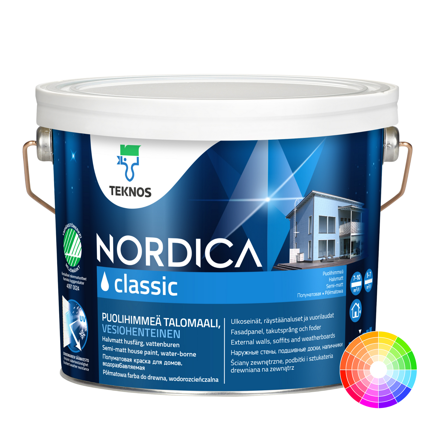 TEKNOS NORDICA CLASSIC EXTERIOR WOOD PAINT (SEMI-MATT)