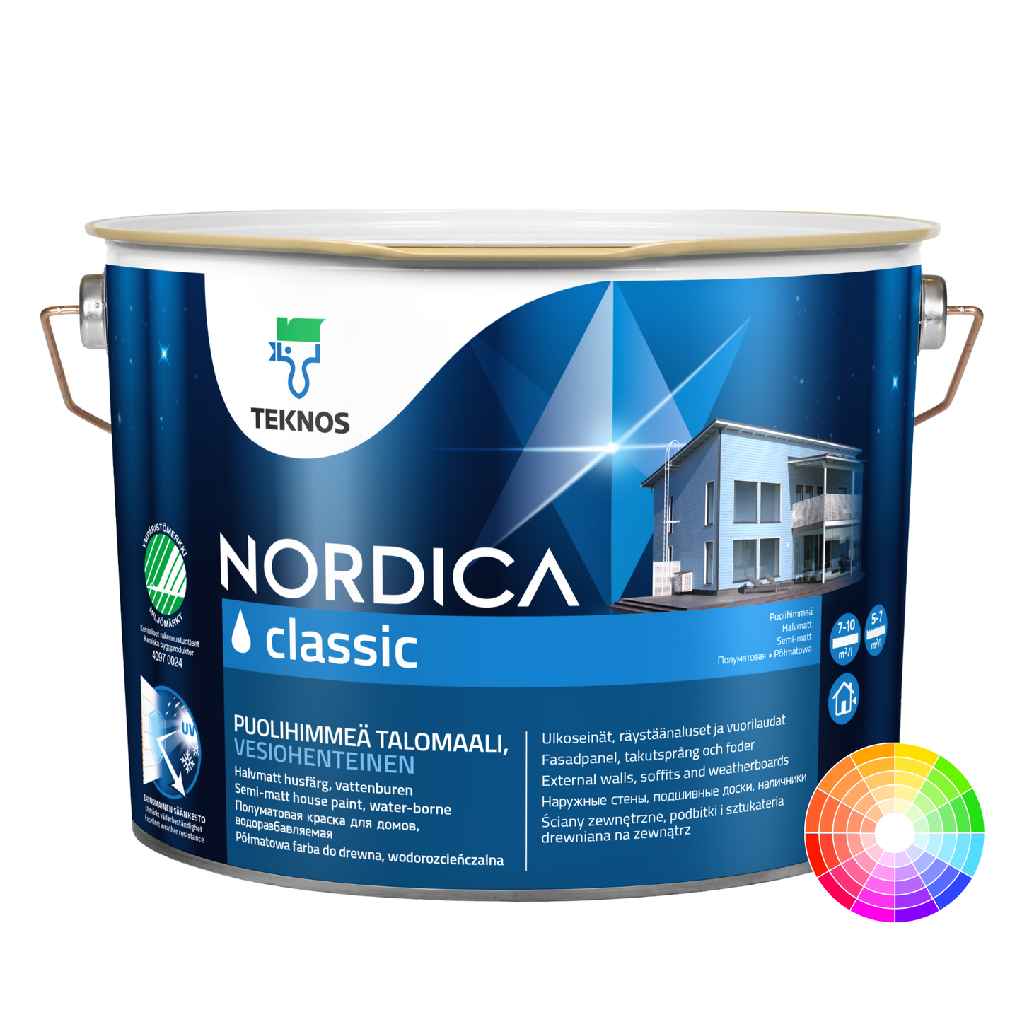 TEKNOS NORDICA CLASSIC EXTERIOR WOOD PAINT (SEMI-MATT)