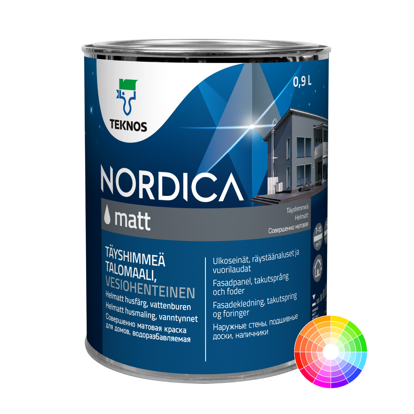 TEKNOS NORDICA MATT EXTERIOR WOOD PAINT