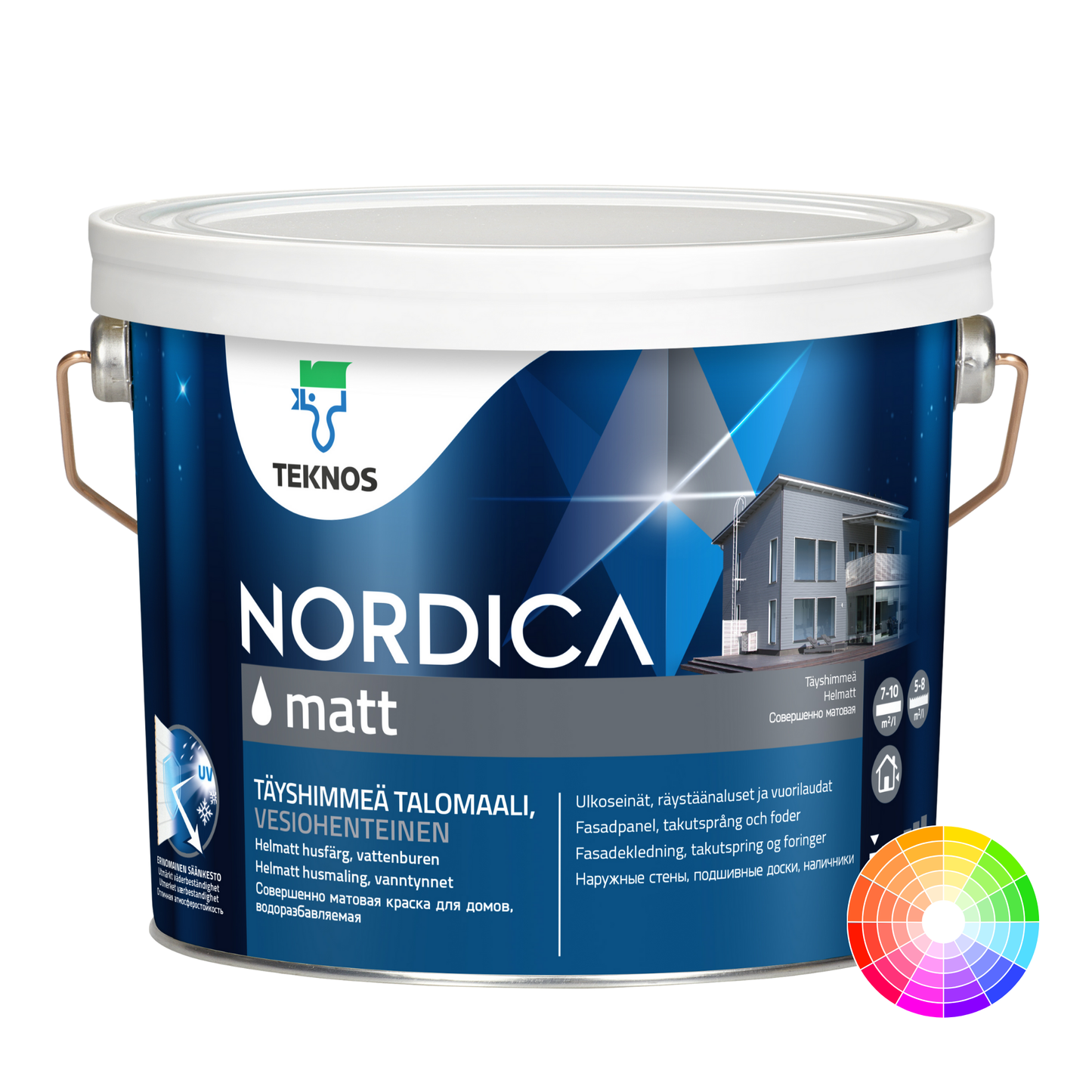 TEKNOS NORDICA MATT EXTERIOR WOOD PAINT