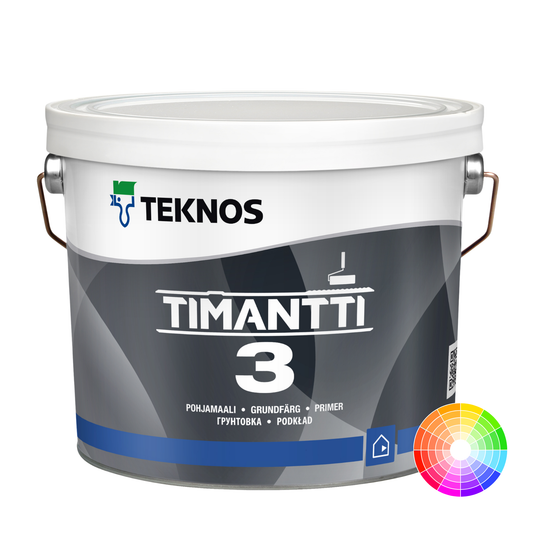 TEKNOS TIMANTTI 3 ADHESION PRIMER FOR WALLS AND CEILINGS (LIGHTER COLOURS ONLY)