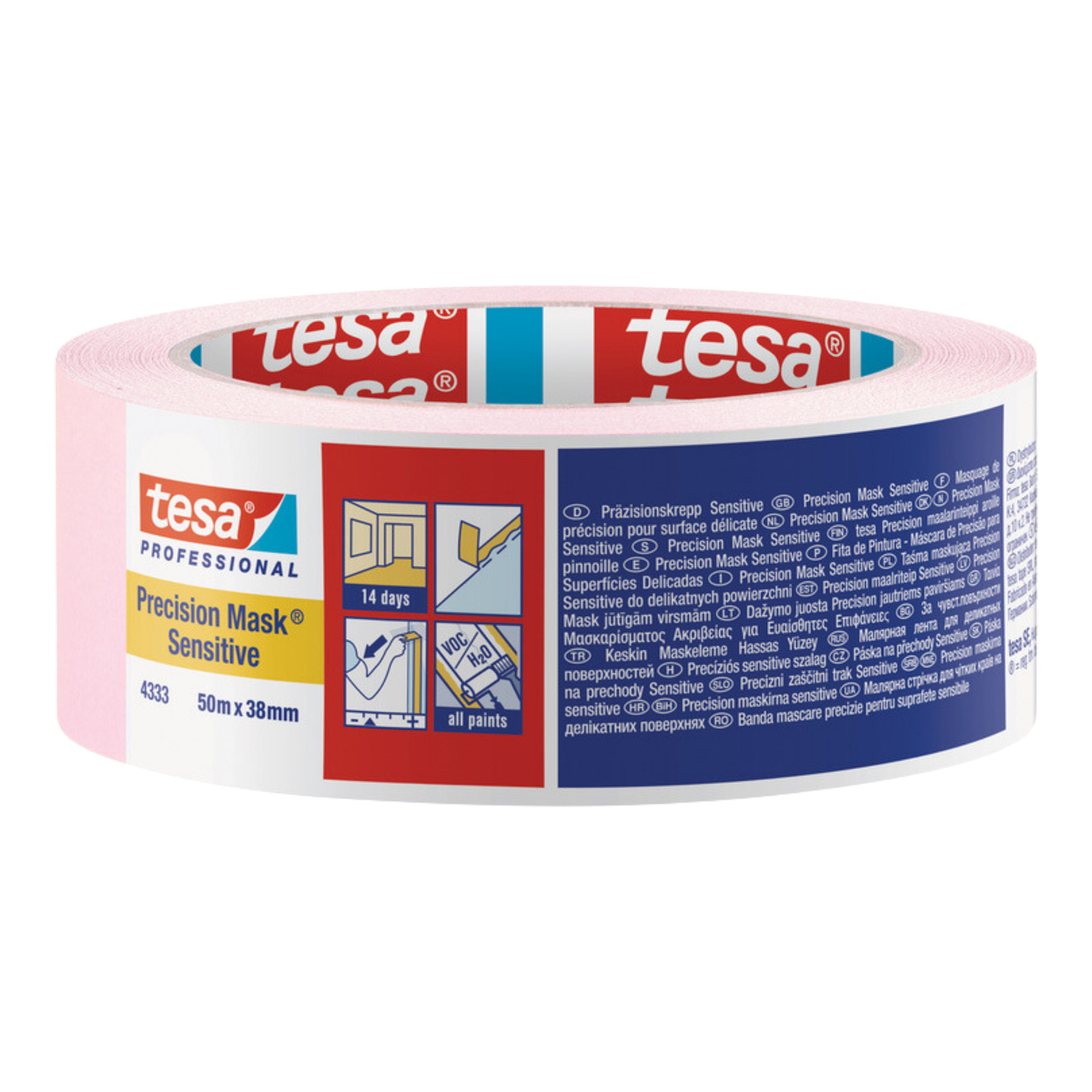 TESA 4333 PRECISION SENSITIVE MASKING TAPE PINK