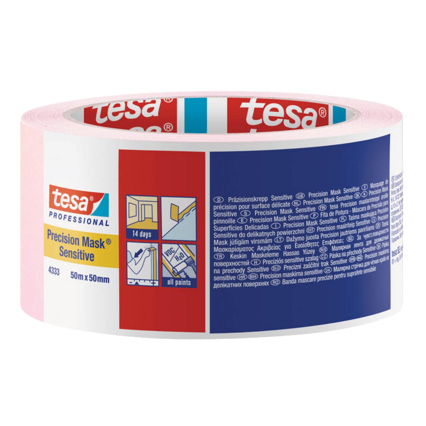 TESA 4333 PRECISION SENSITIVE MASKING TAPE PINK