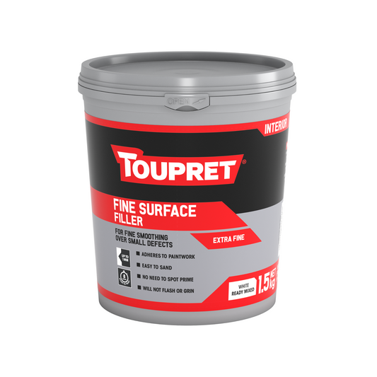 TOUPRET FINE SURFACE FILLER WHITE (INTERIOR)