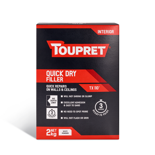 TOUPRET QUICK DRY PLASTER FILLER WHITE (INTERIOR)