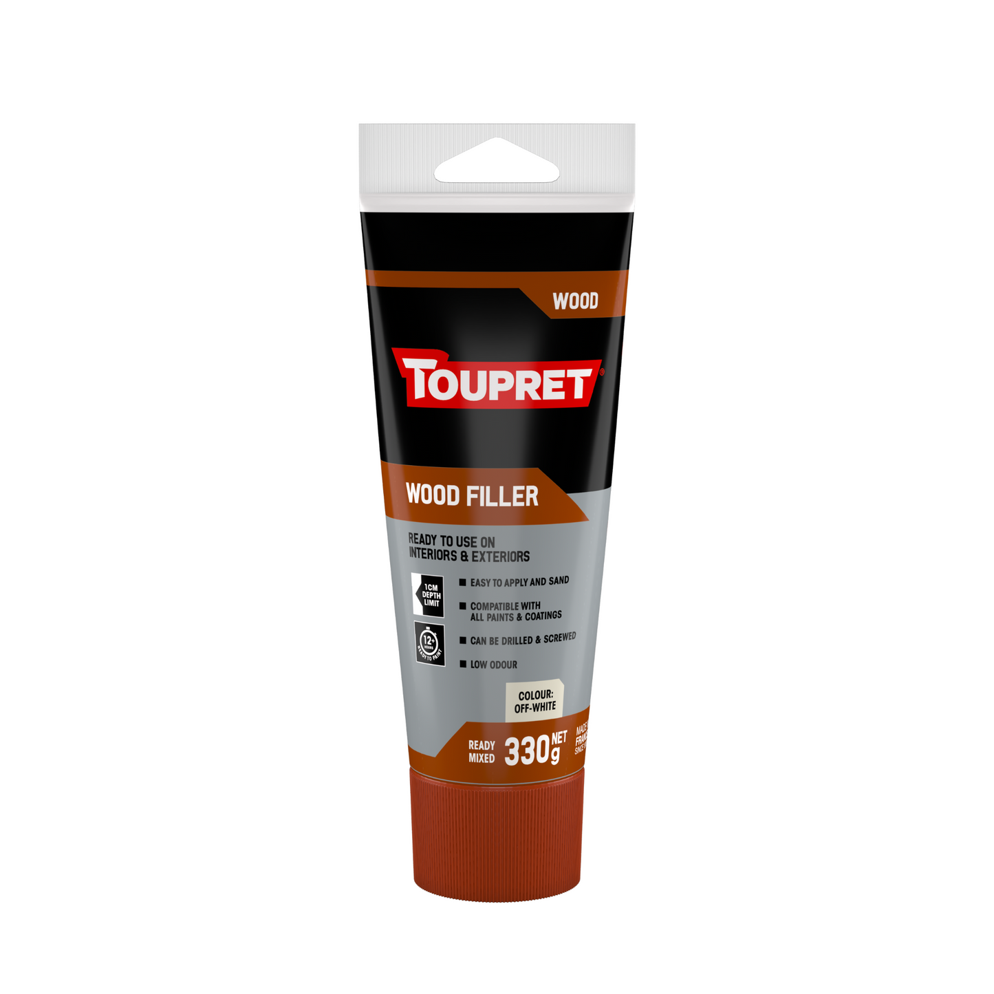 TOUPRET READY MIXED WOOD FILLER OFF WHITE (INTERIOR/EXTERIOR)