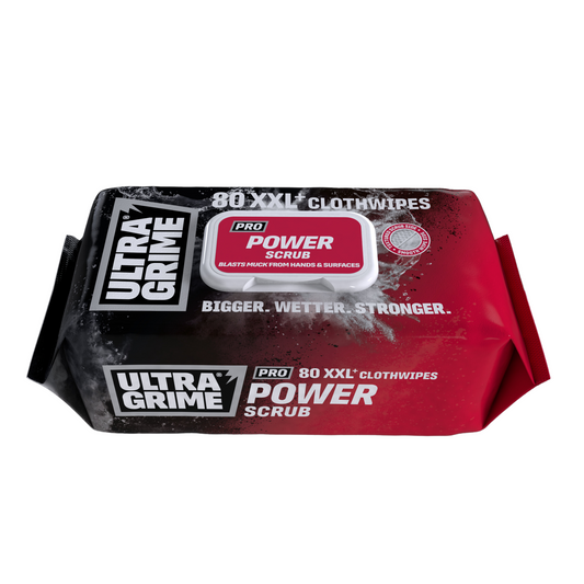 UNIWIPE ULTRAGRIME PRO POWER SCRUB XXL CLOTH WIPES 80 PACK