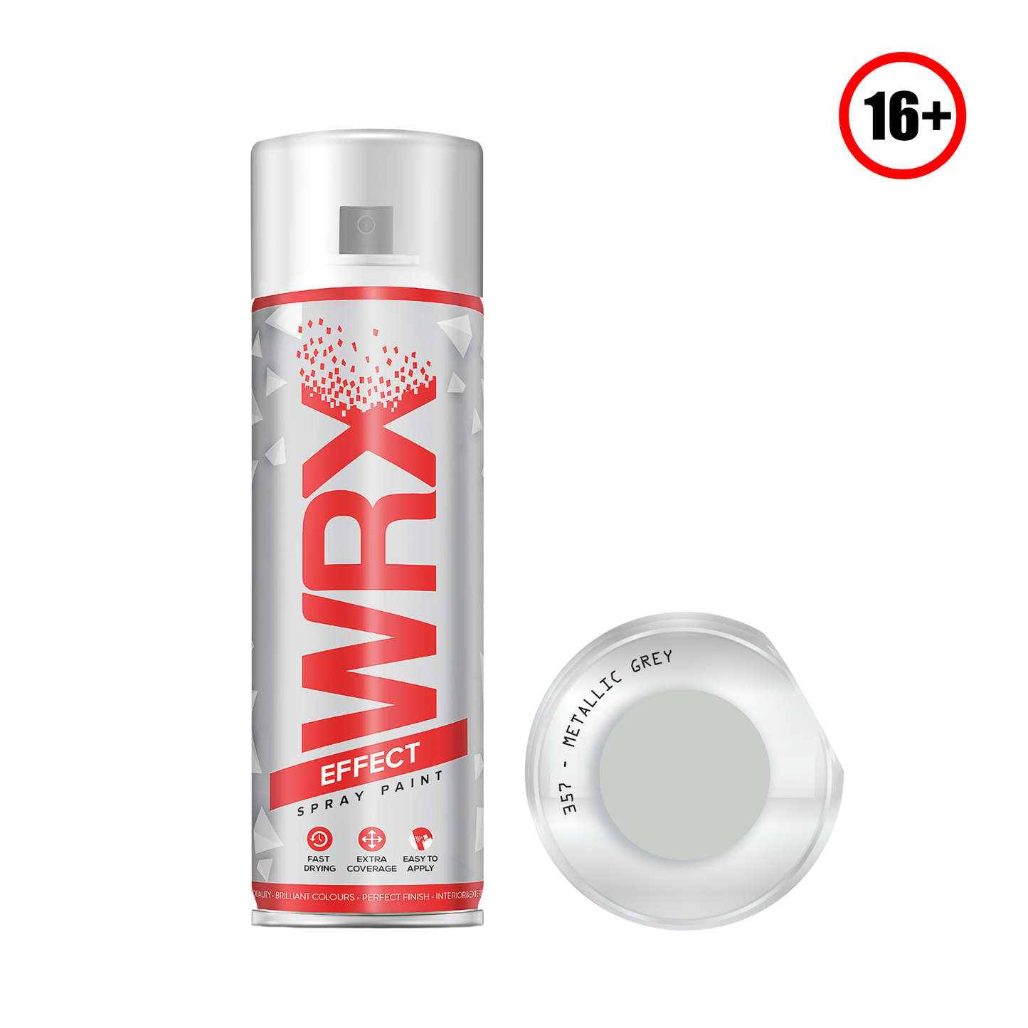 WRX SPRAY PAINT METALLIC GREY 400ML