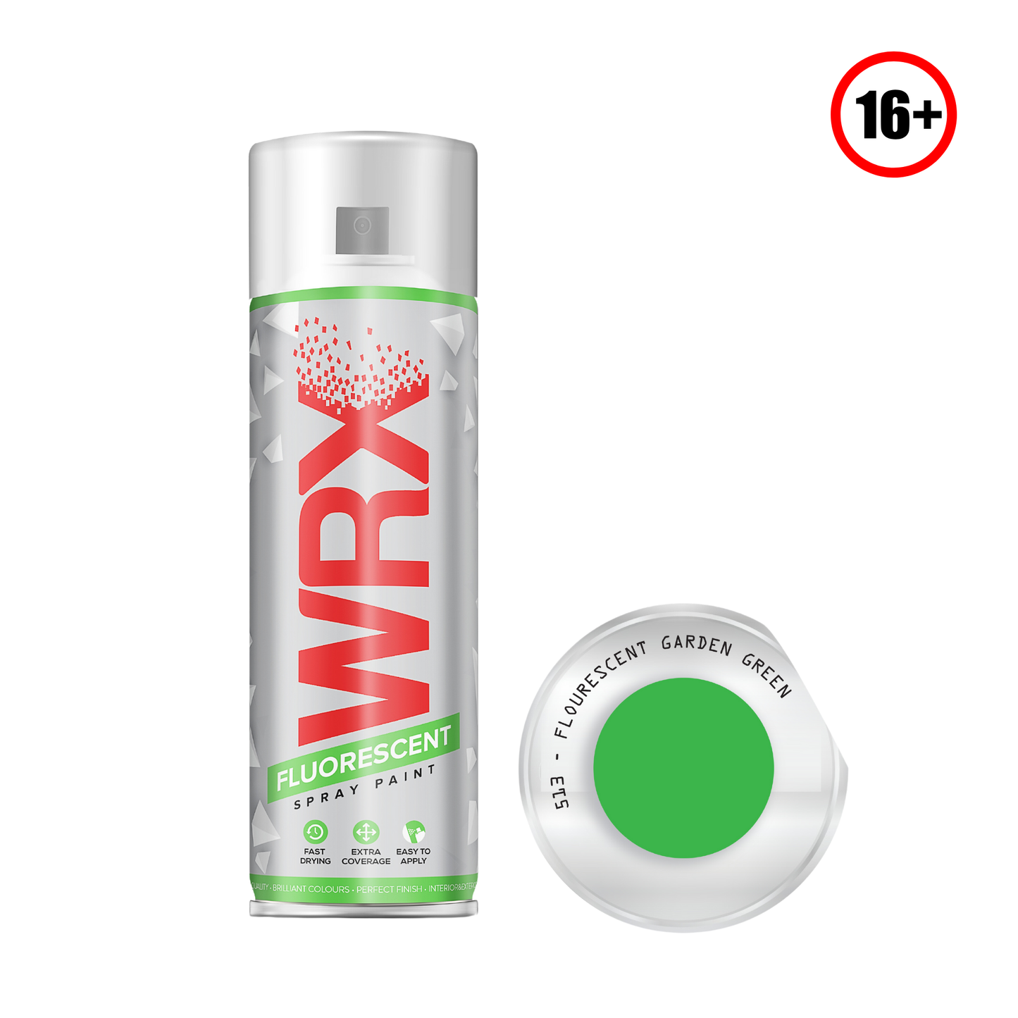 WRX SPRAY PAINT FLUORESCENT GARDEN GREEN 400ML