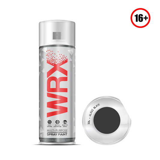 WRX SPRAY PAINT BLACK GLOSS 400ML