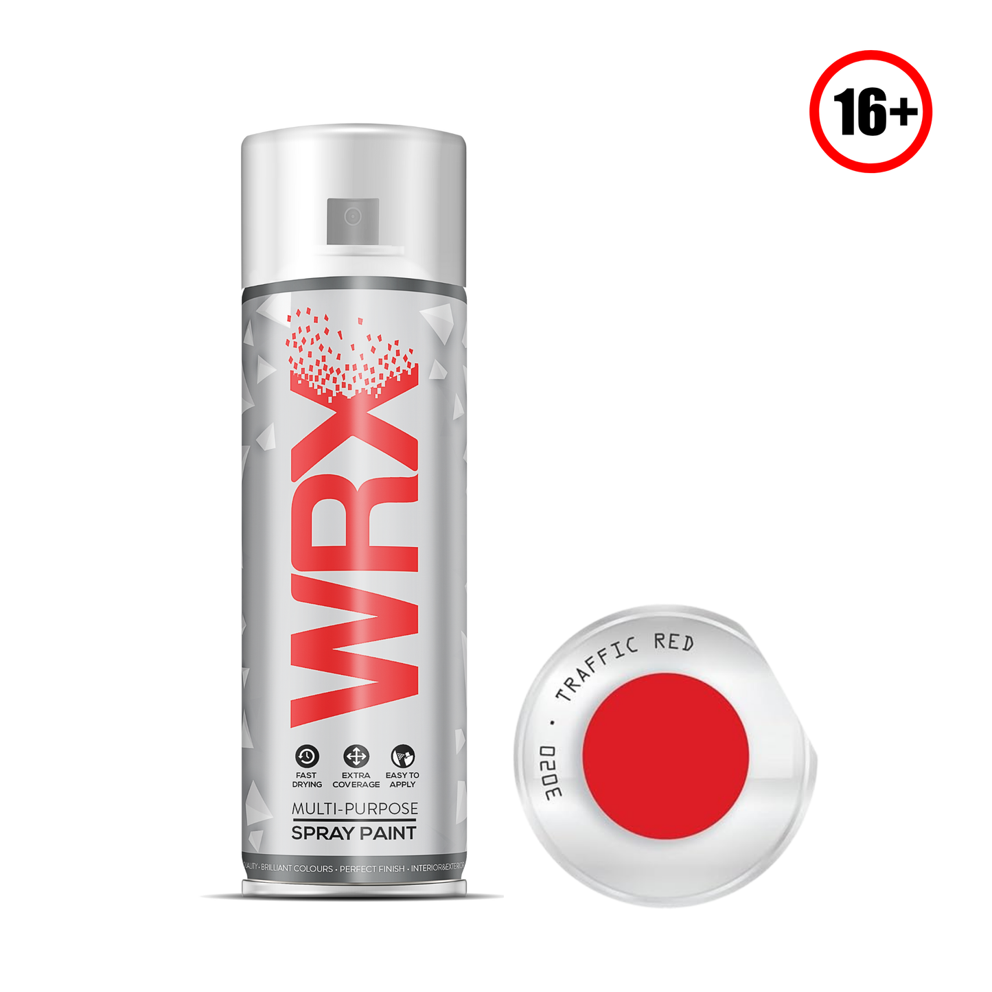 WRX SPRAY PAINT TRAFFIC RED RAL 3020 GLOSS 400ML