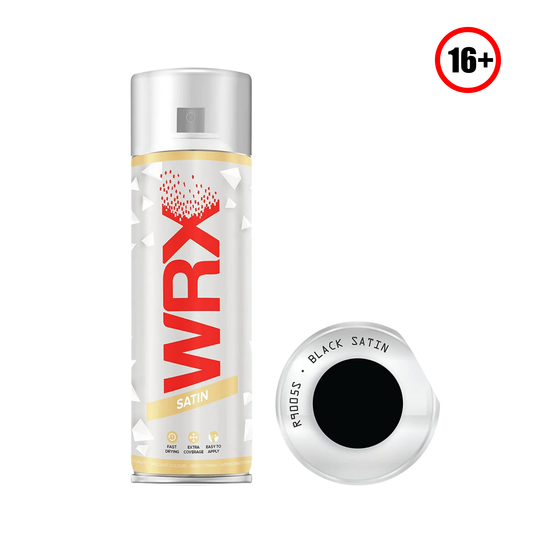 WRX SPRAY PAINT BLACK SATIN 400ML