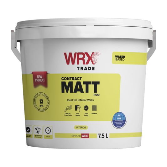 WRX TRADE CONTRACT MATT EMULSION BRILLIANT WHITE 7.5L