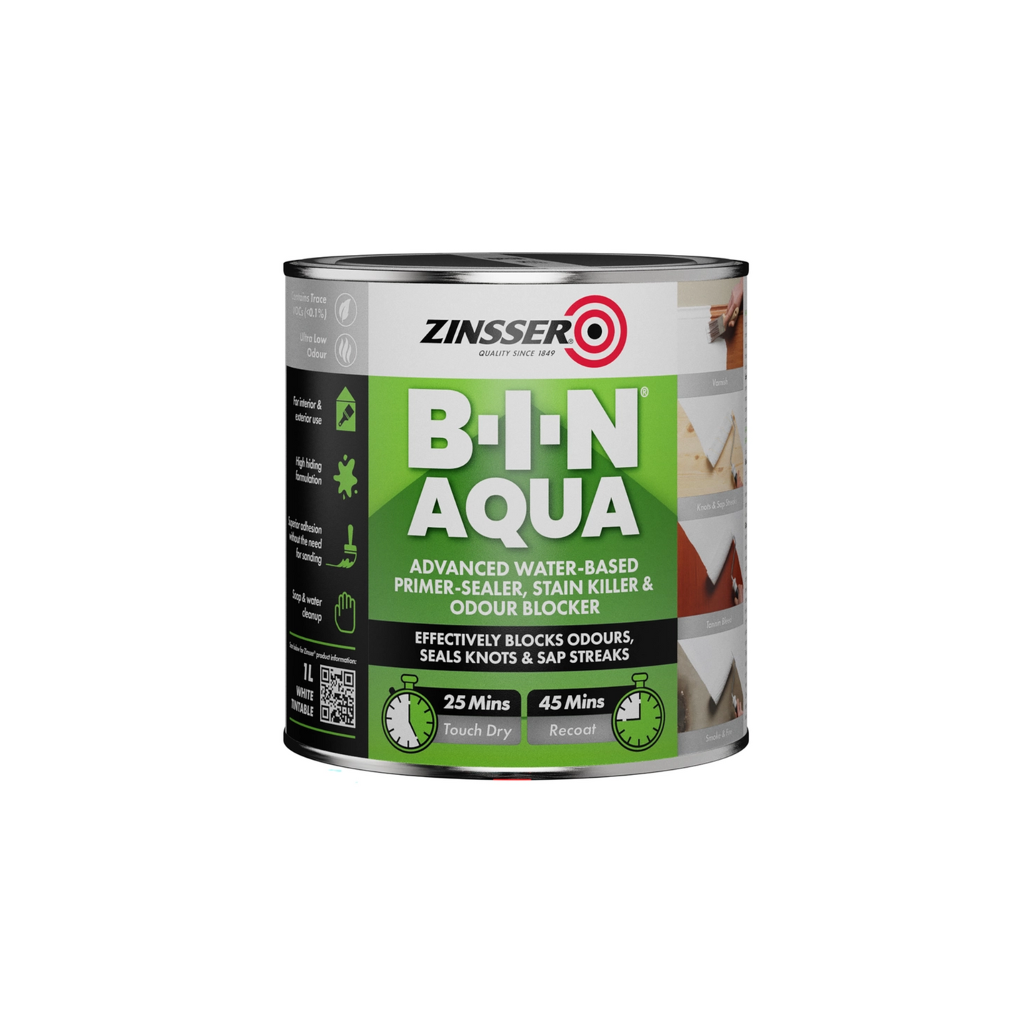 Zinsser BIN Aqua Water-Based Primer Sealer White