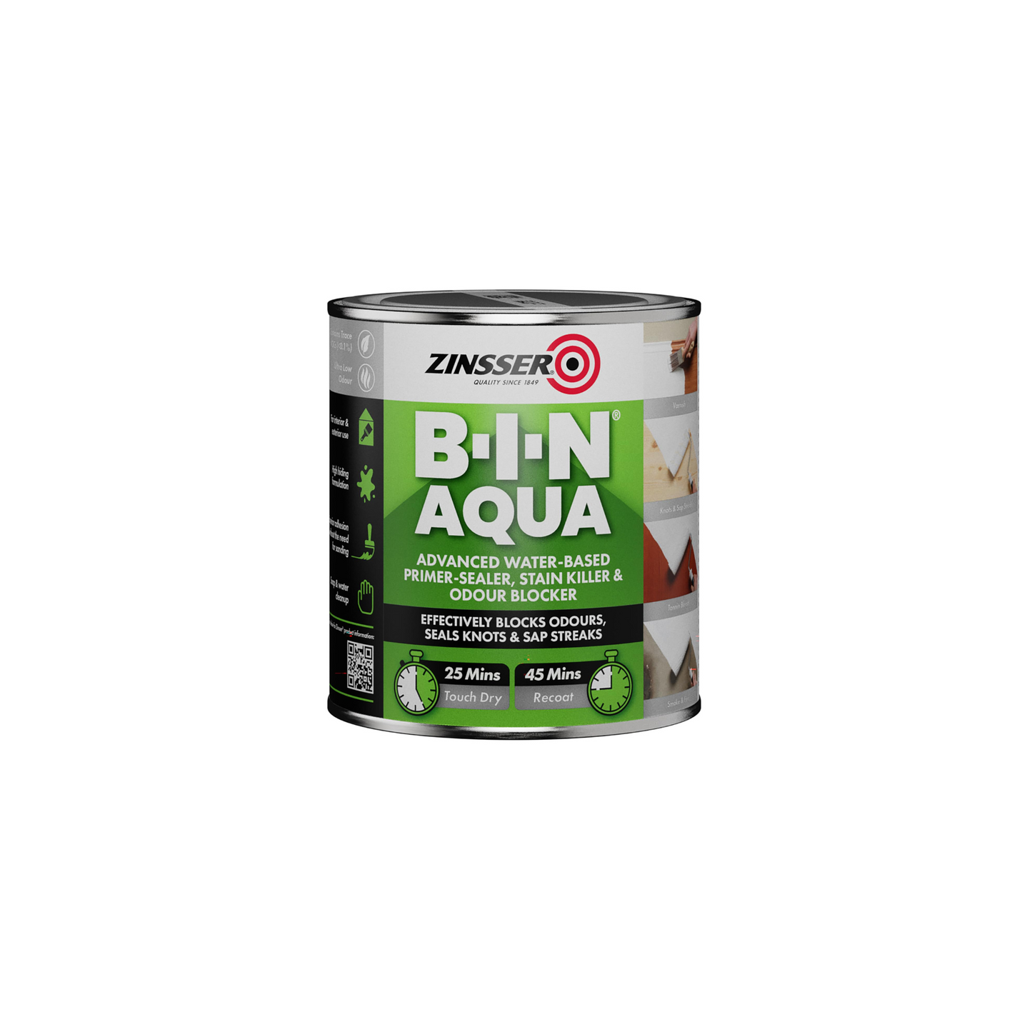 Zinsser BIN Aqua Water-Based Primer Sealer White