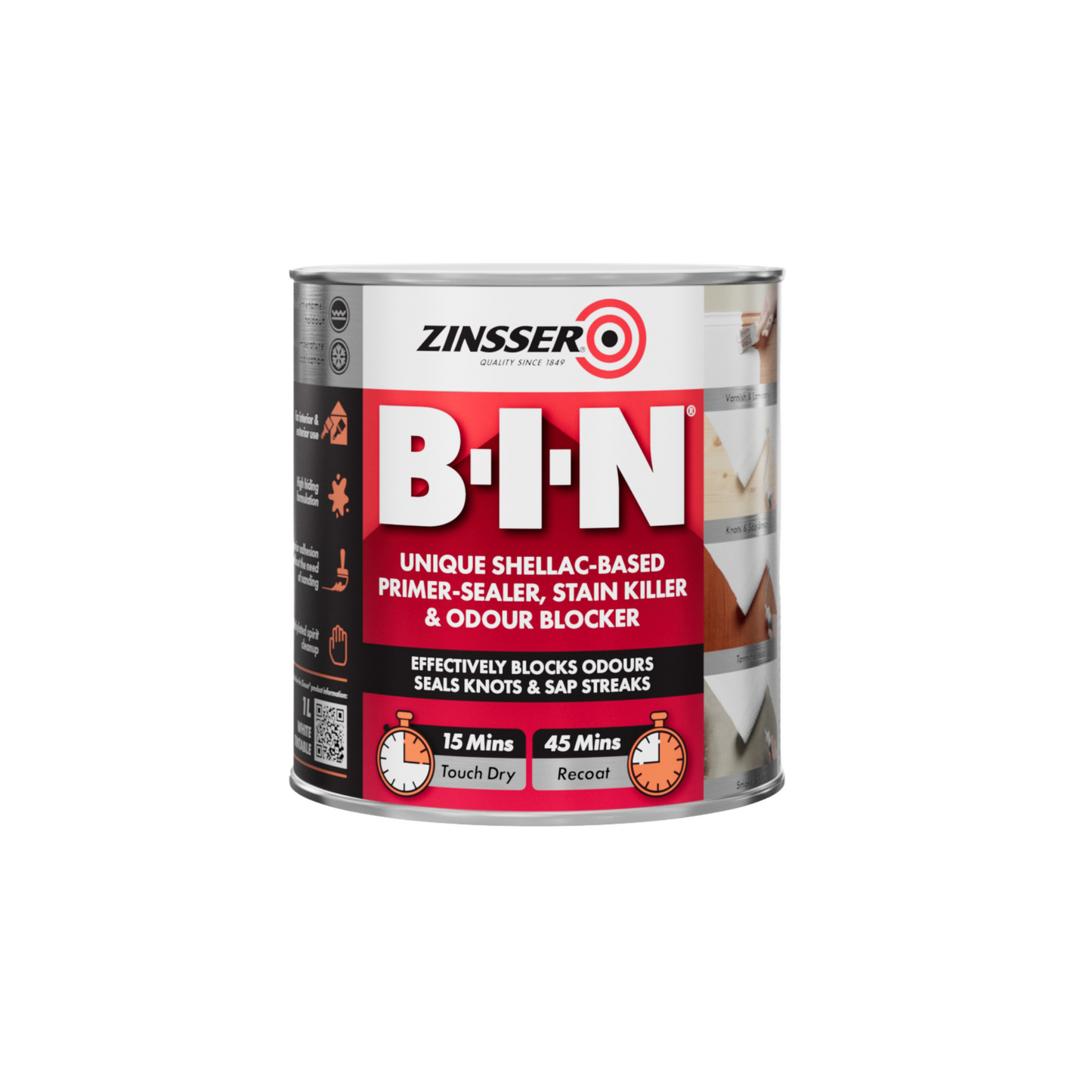 ZINSSER BIN STAIN BLOCK PRIMER SEALER WHITE