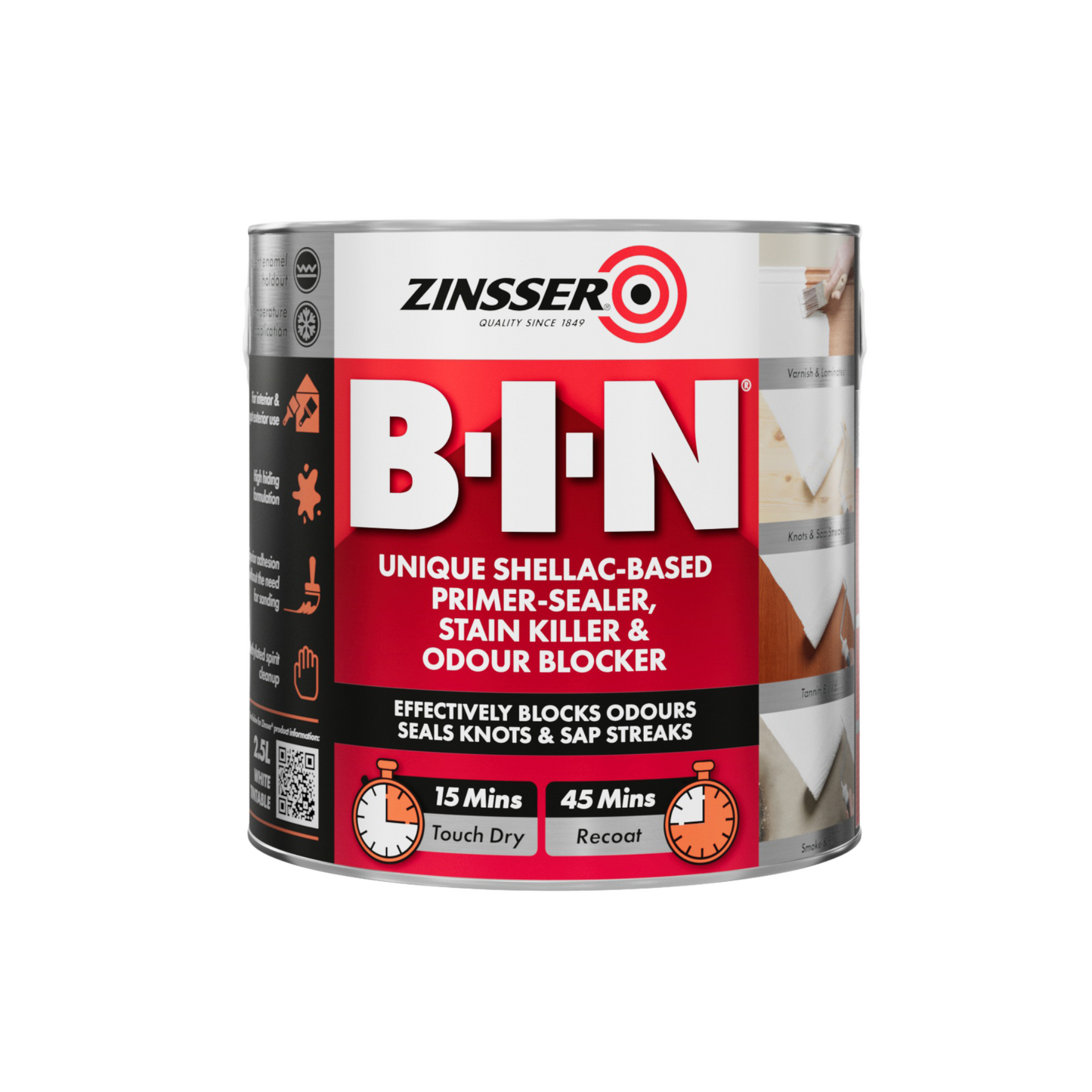 ZINSSER BIN STAIN BLOCK PRIMER SEALER WHITE