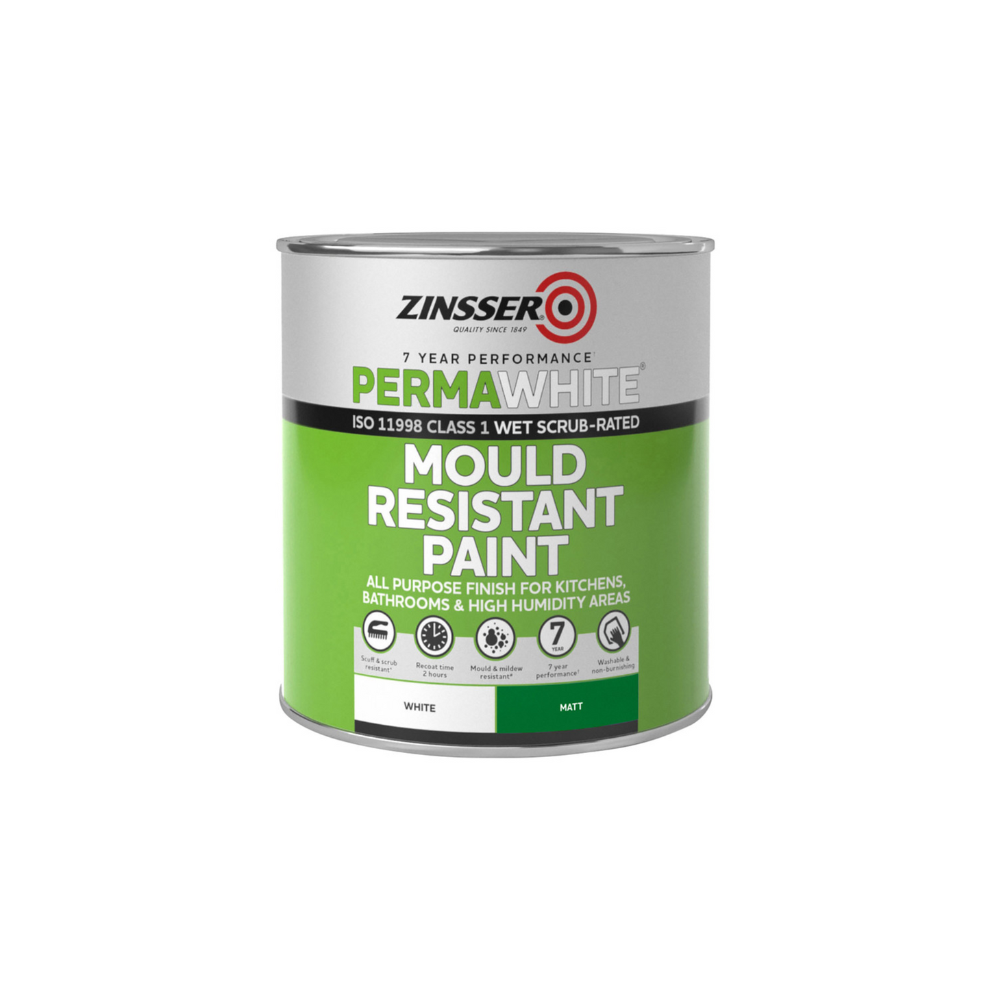 ZINSSER PERMAWHITE MOULD RESISTANT INTERIOR MATT WHITE