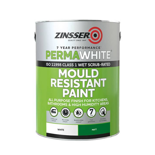 ZINSSER PERMAWHITE MOULD RESISTANT INTERIOR MATT WHITE